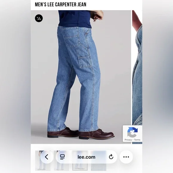 Lee Men's Carpenter Jeans - Picture 3 of 6